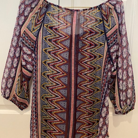 NWT Francesca's Alya Blouse - Picture 2 of 3